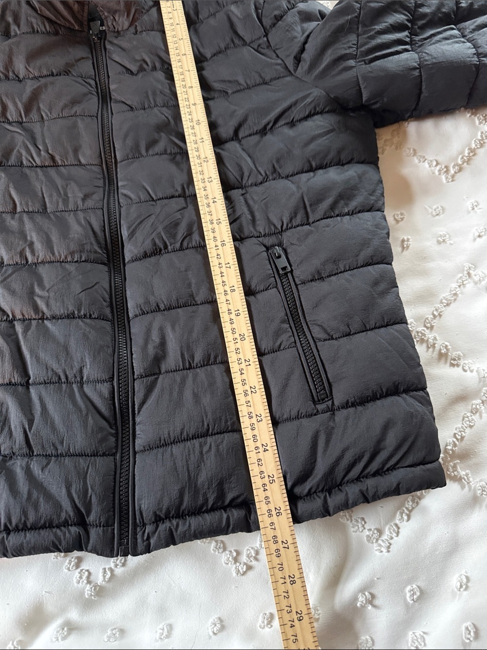 Express Black Lighweight Quilted Puffer Jacket Size Medium NWOT - Picture 10 of 11